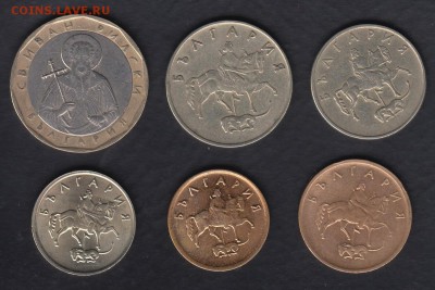 Болгария 6 монет 1999-2002 до 15.03.2014 22-00 - Болгария 6 монет р