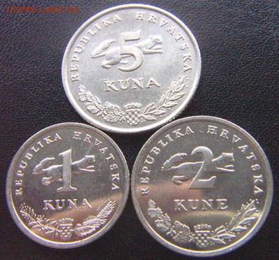 Хорватия_3 монеты 2005 - 2009 "Фауна"; до 14.03_22.02мск - 7651