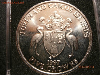 ТЕРКС И КАЙКОС 5 крон ЗОЛОТОЙ ЮБИЛЕЙ 1997г. до 15.03 - P3140006.JPG
