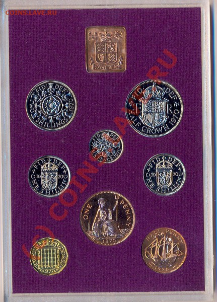 Набор Англии 1970г. Proof, до 3.03.10г. 22.00МСК - Англия 1970-2