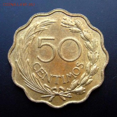 ПАРАГВАЙ 50 сентимо (1953) до 18.03 (22.00) - Парагвай 50 сентимо (1953) Р