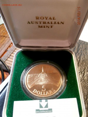 АВСТРАЛИЯ 5 долларов ПАРЛАМЕНТ  ПРУФ 1988г. до 16.03 - P3150006.JPG