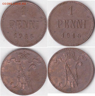 Расколы на 1 пенни Русско-Финских 1900-1916гг. - 1 пенни 1916 г_03