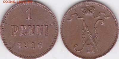 Расколы на 1 пенни Русско-Финских 1900-1916гг. - 1 пенни 1916 г_01