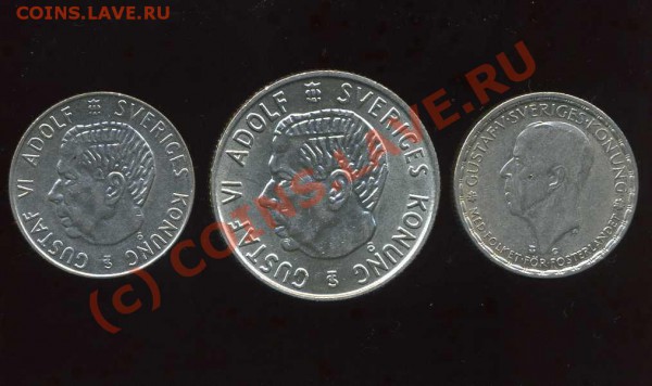 Швеция серебро 2 кроны1956 1кр.1942,56 до 28.02 22-00мск - img515