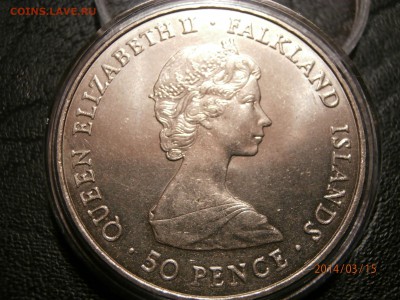 ФОЛКЛЕНДЫ. 50пенсов 150 лет БРИТАНСКОЙ КОРОНЕ 1983г до 16.03 - P3150002.JPG