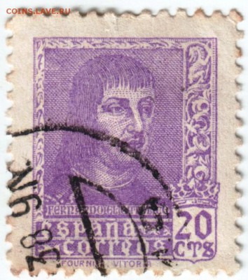Марки Испании 41 шт. времён 40-х годов до 21.03.14 г. в 19.0 - Scan-140312-0057