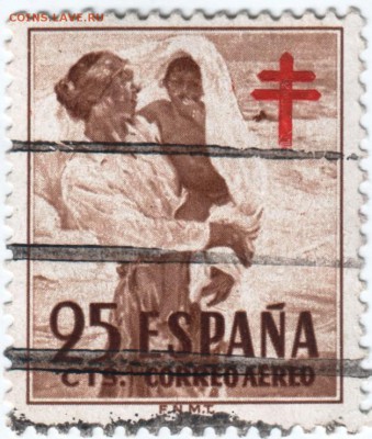 Марки Испании 41 шт. времён 40-х годов до 21.03.14 г. в 19.0 - Scan-140312-0060
