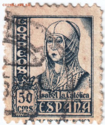 Марки Испании 41 шт. времён 40-х годов до 21.03.14 г. в 19.0 - Scan-140312-0065