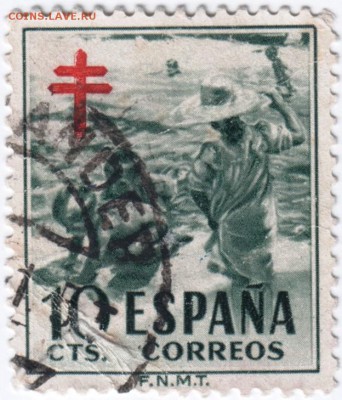 Марки Испании 41 шт. времён 40-х годов до 21.03.14 г. в 19.0 - Scan-140312-0069