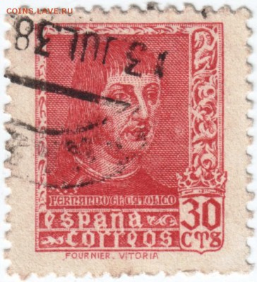 Марки Испании 41 шт. времён 40-х годов до 21.03.14 г. в 19.0 - Scan-140312-0086