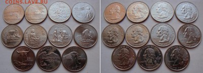 Мартовская распродажа иностранных монет - 11xUSA-25C