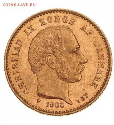 Оценка. 20 марок Гамбург 1878г. 10 крон Дания 1900г. Золото. - 218271341