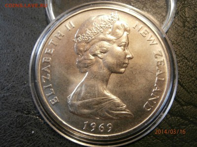 НОВ.ЗЕЛАНДИЯ 1 доллар 1969г.КУК до 18.03 - P3160010.JPG