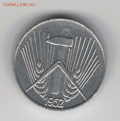 ГДР ПФЕННИГ 1952Е ДО 20.03.14 В 22.00МСК (8220) - 4-гдр1пф52