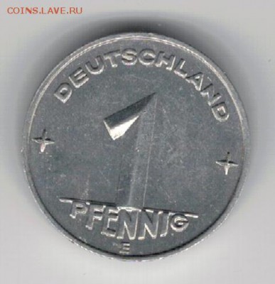 ГДР ПФЕННИГ 1952Е ДО 20.03.14 В 22.00МСК (8220) - 4-гдр1пф52а