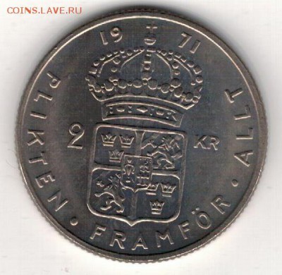 ШВЕЦИЯ 2 КРОНЫ 1971 ДО 20.03.14 В 22.00МСК (7981) - 4-шв2к1