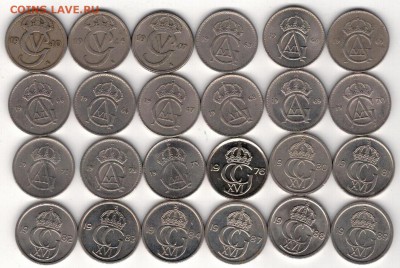 ШВЕЦИЯ 10 ЭРЕ 1940-1989 (24ШТ) ДО 20.03.14 В 22.00МСК (7981) - 4-шв10э