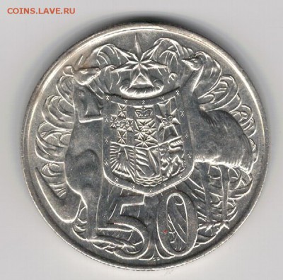 Ag АВСТРАЛИЯ 50 ЦЕНТОВ 1966 ДО 20.03 В 22.00МСК (8004) - 5-ав1