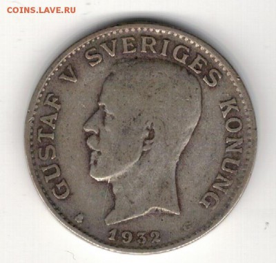 Ag ШВЕЦИЯ КРОНА 1932 ДО 20.03.14 В 22.00МСК (8125) - 5-шв