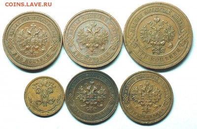 6 отличных монет Николая II (см. описание); до 16.03_22.30мс - 7511