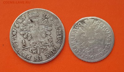 ГЕРМ 18 ШИЛИНГОВ 1684  И 4 ПЕННИ 1728   ГОДА . НА ОЦЕНКУ ! - 20140316_142516-1