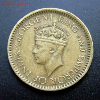 2 - Брит. Цейлон 25 центов (1943) А