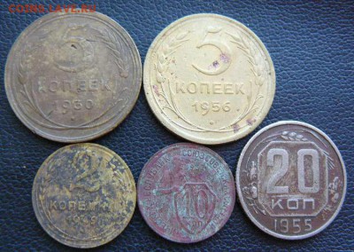 5 монет, Советы до 61г до 19.03 22-00 по Москве - 5шт Советы до 61г