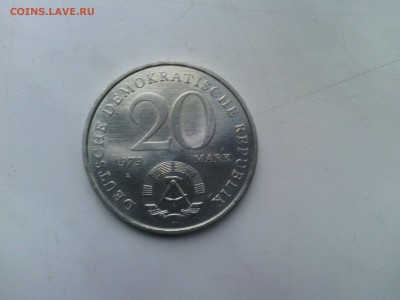 БЫСТРЫЙ АУКЦИОН! ГДР 20 марок 1979г. 30 лет образования ГДР - IMG_20140312_193310
