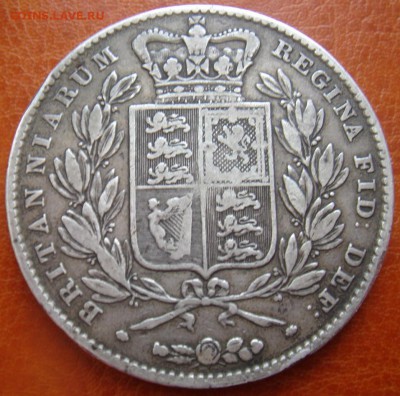 Великобритания Ag-925 Крона 1844 VIII Достойная! до 21.03 22 - Крона 1844-1.JPG
