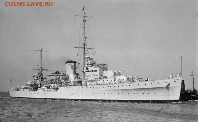 Монеты с Корабликами - HMNZS_Achilles