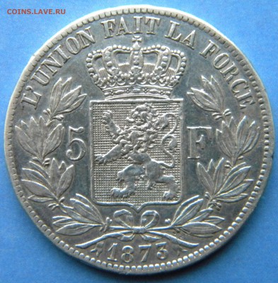 5 франков Бельгия  1873 год - Изображение 505