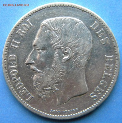5 франков Бельгия  1873 год - Изображение 506