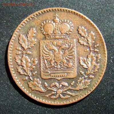 2 - Германия (Шварцбург-Рудольштадт) 0,25 крейцера (1857) А