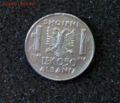 0.5 ЛЕК 1941 АЛБАНИЯ до 24.03 - 0,5 лек -2