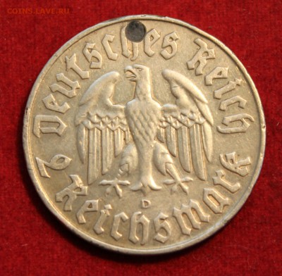 С рубля ГЕРМАНИЯ 2марк 1933г. МАРТИН ЛЮТЕР до 31.03.14г. - IMG_1360.JPG