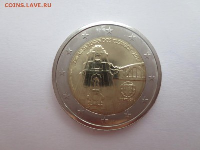 2 евро Португалия 250 лет колокольне Клеригуш UNC из ролла - IMG_0989.JPG