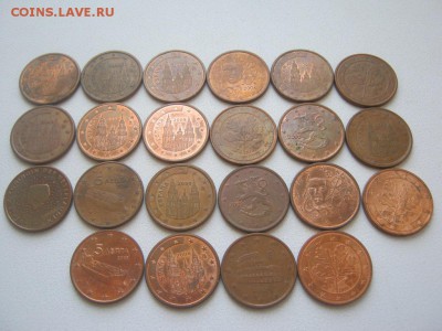 2 Евро (14 шт.) и 5 центов (22 шт.) - 3