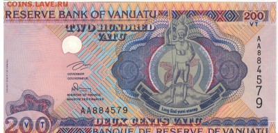 Вануату 200 вату 1995 до 24.03.14 в 22.00мск (7802) - 1-ван