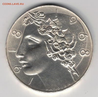 Ag ЧССР 50 крон 1968 Юбилей Республики до 24.03 в 22ч (6826) - 5-чех50к68