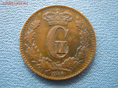 ДАНИЯ 1 скиллинг 1869 г. Оценка. - 034.JPG