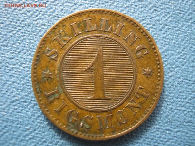 ДАНИЯ 1 скиллинг 1869 г. Оценка. - 016.JPG