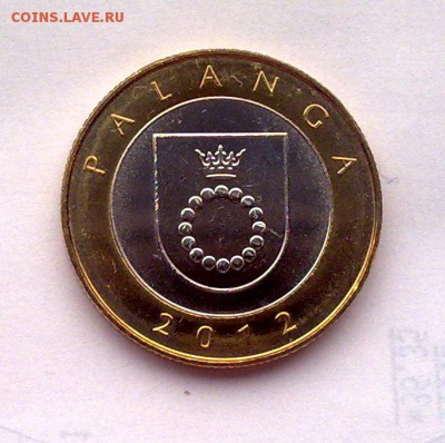 БИМ - Литва 2 лита 2012 Паланга 24.03 22.00 - 190320149373