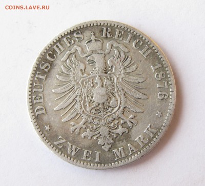 Германия.Пруссия. 2 марки 1876г(А) Серебро, до 23.0.22:00мс - 2 марки 1876г.JPG