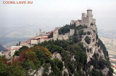 Сан-Марино. Панорама одного из самых маленьких государств в мире. Вид на базилику Св. Маринуса. 1838 г., построена в неоклассическом стиле по проекту архитектора А. Серра - 04t2427
