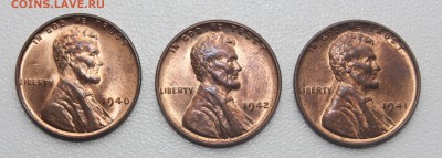 1 цент США 1940, 41 и 42 годов на оценку - 002.JPG