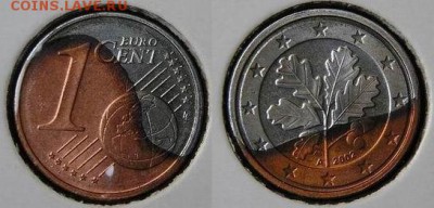 браки на евро монетах - 1_cent_legierungsfehler_02_a