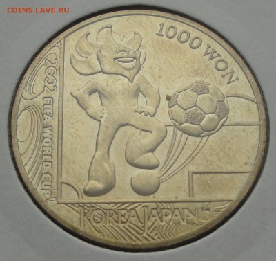 1000won 2001 Юж Корея ЧМ по футболу Япония-Корея 02 до 25.03 - 1000 вон рев