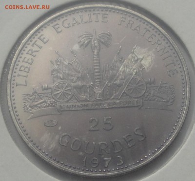 25 гурде Гаити 1973 ЧМ по футболу Германия 74 до 25.03 Ag - гаваи 2