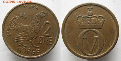 Разная инострань - 8 4 Норвегия 2 эре 1959    195